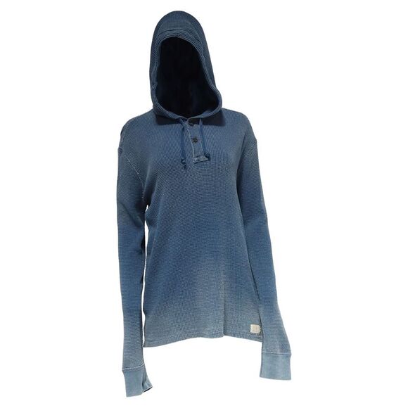Polo Ralph Lauren Dyed Hoodie in Light Blue Cotton